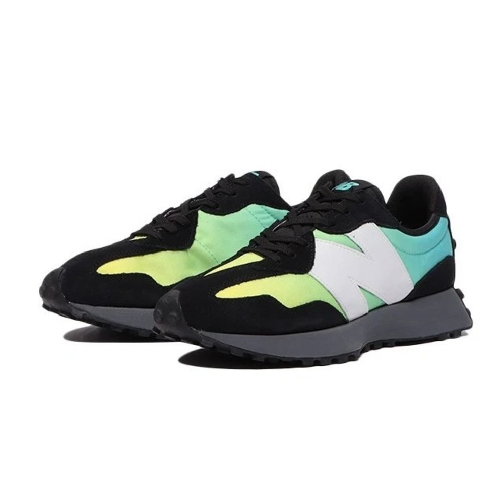 Mens Size 5- New Balance 327 Black Summer Jade Running Shoes MS327SA Sneakers